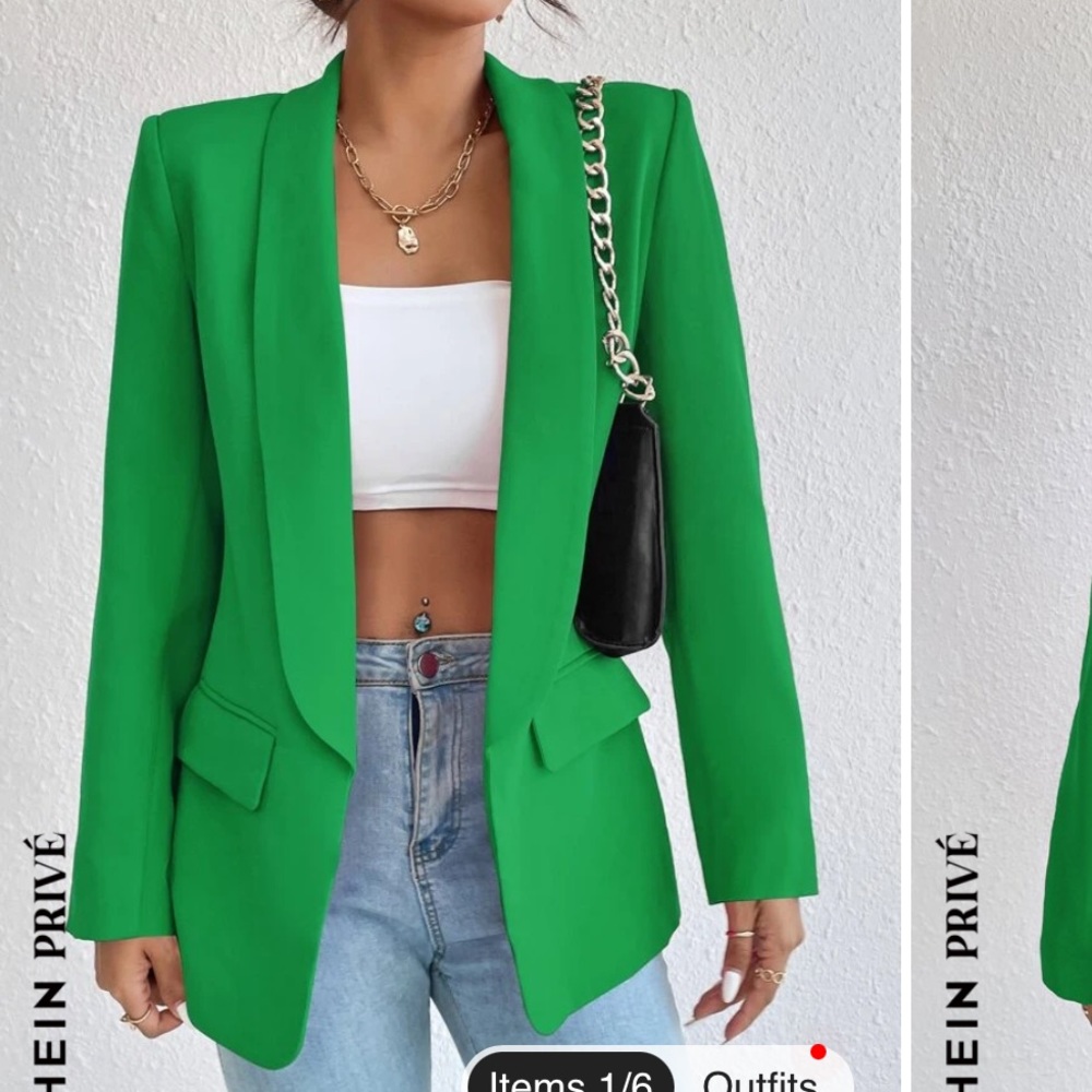 New (no tags) Green Shein Blazer